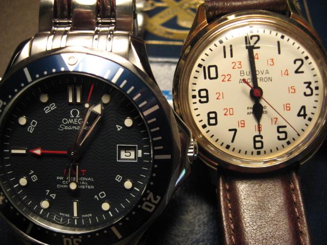 Accutron and Seamaster.JPG