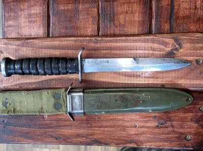 Grandpas fighting knife from ww2