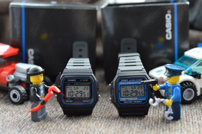 Casio F-91W vs F-105W