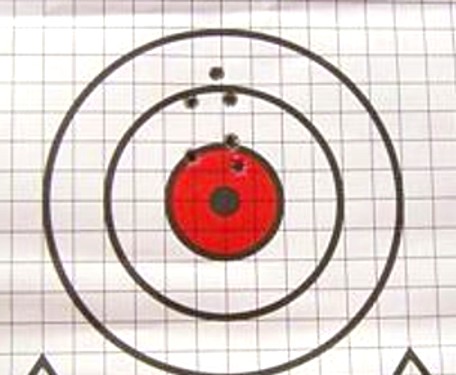 two 3 shot groups sighting in @100 yards.jpg