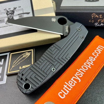 https://cutleryshoppe.com/lynchnw-spyderco-pm2-mod-1-wharncliffe-black-dlc-cpm-s30v-blade-cs-frag-pattern-black-anodized-aluminum-handle-w-ti-clip-limited-edition/