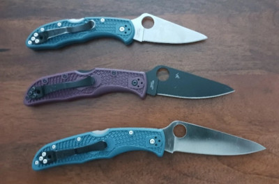 The Endela (middle), compared to the Delica 4 (top) and Endura 4 (bottom)