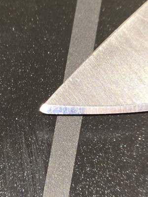 Visible tip damage without magnification