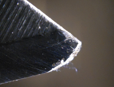 Right side tip damage